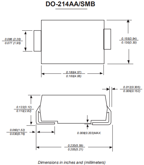 SS5200肖特基二極管參數