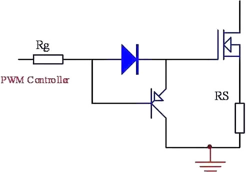 MOSFET柵極,驅(qū)動(dòng)電路,PNP