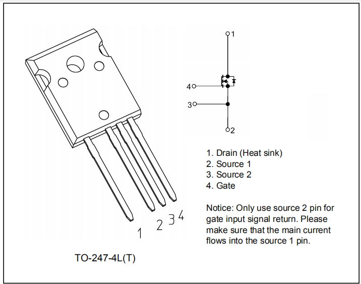 TO-247-4L封裝的超級結MOSFET