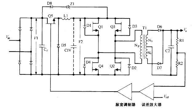 buck電流饋電全橋拓撲