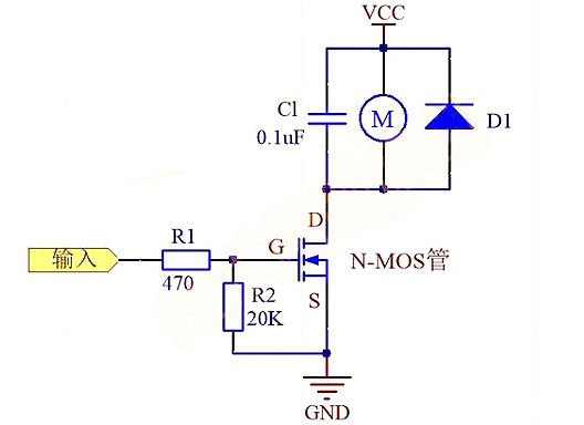 無刷直流電機MOS管燒壞