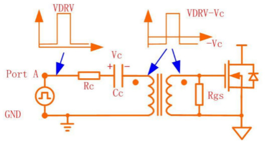 MOS管驅動變壓器隔離電路