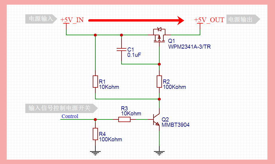 MOS管電源開關電路