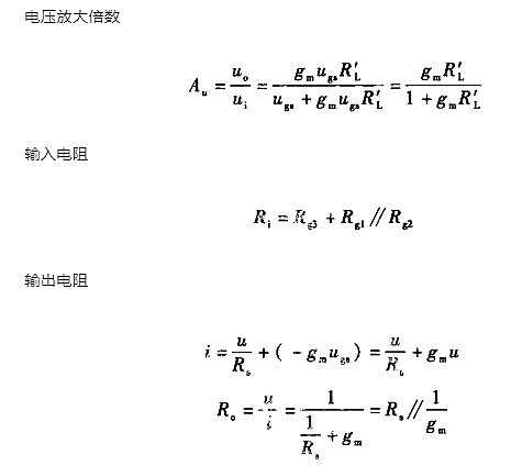 場效應管 放大電路 動態(tài)