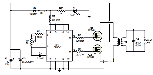 220V 逆變器電路