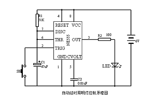 555單穩態電路圖