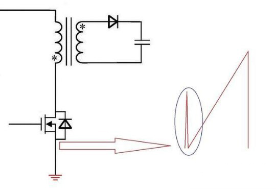 反激電源高壓MOS管尖峰電流