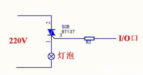 單片機控制220V交流電通斷電路