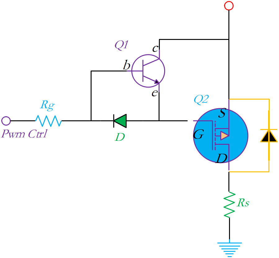 MOS的減速加速電路